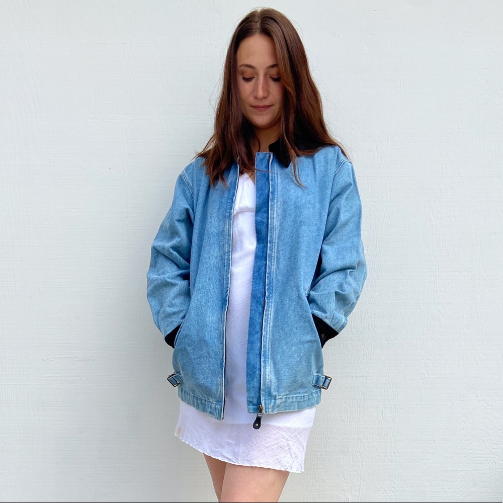 Oversized Denim Jacket - Corduroy lined